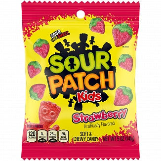 Sour Patch Kids Strawberry - 142g (Box of 12)