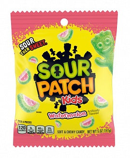 Sour Patch Kids Watermelon - 141g (Box of 12)