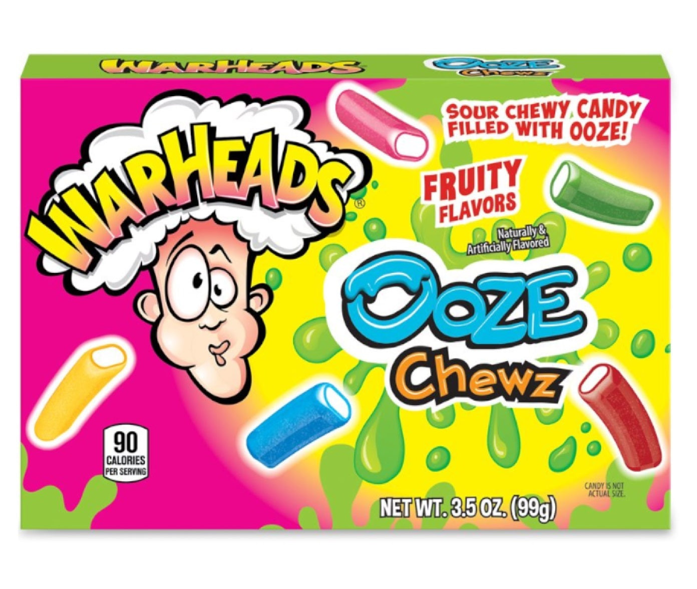 Warheads 3.5oz / 99g Ooze Chewz (12 Pieces)