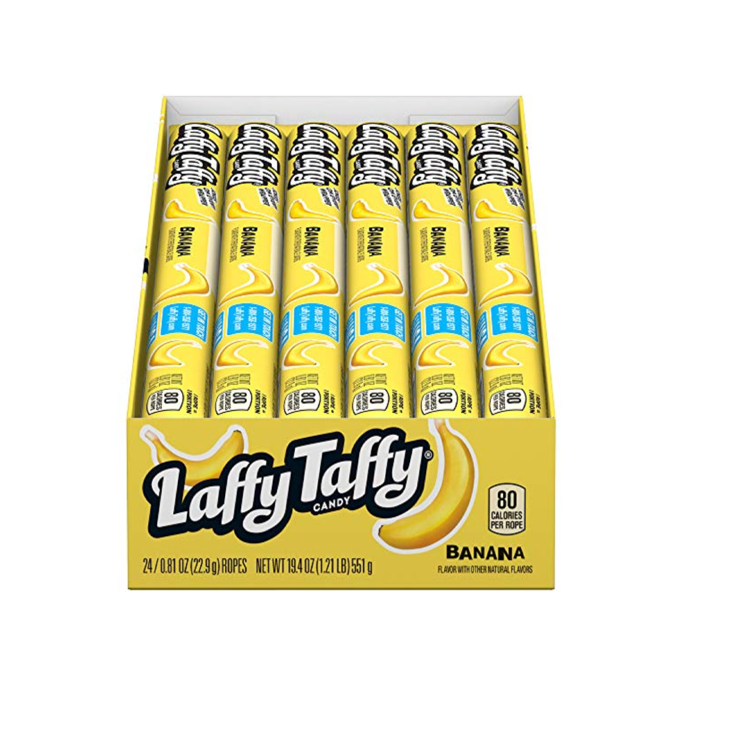 Laffy Taffy Ropes Banana Box Of 24 Simway Trade Wholesale