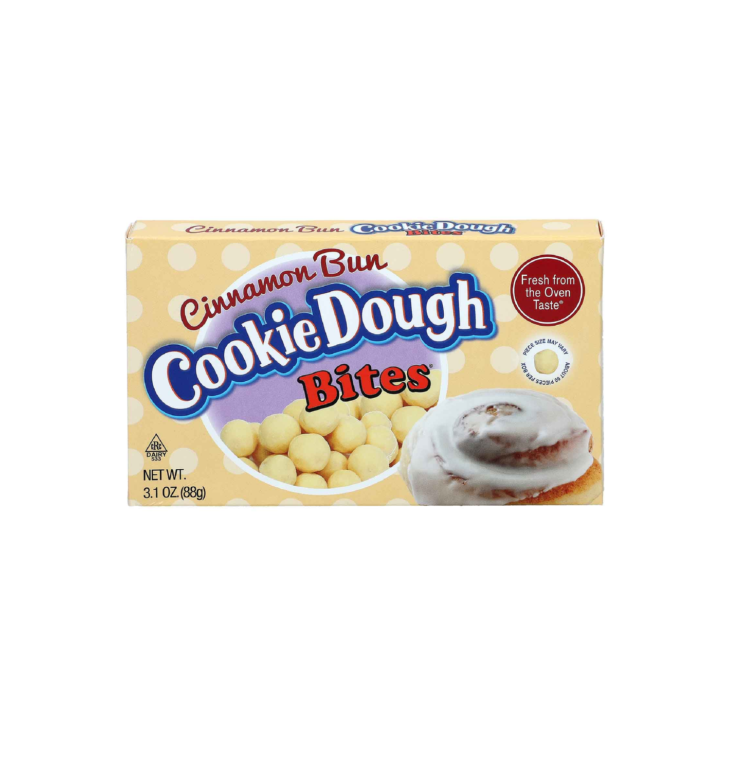 Cookie Dough Bites Cinnamon Bun Bites 88g – Box of 12