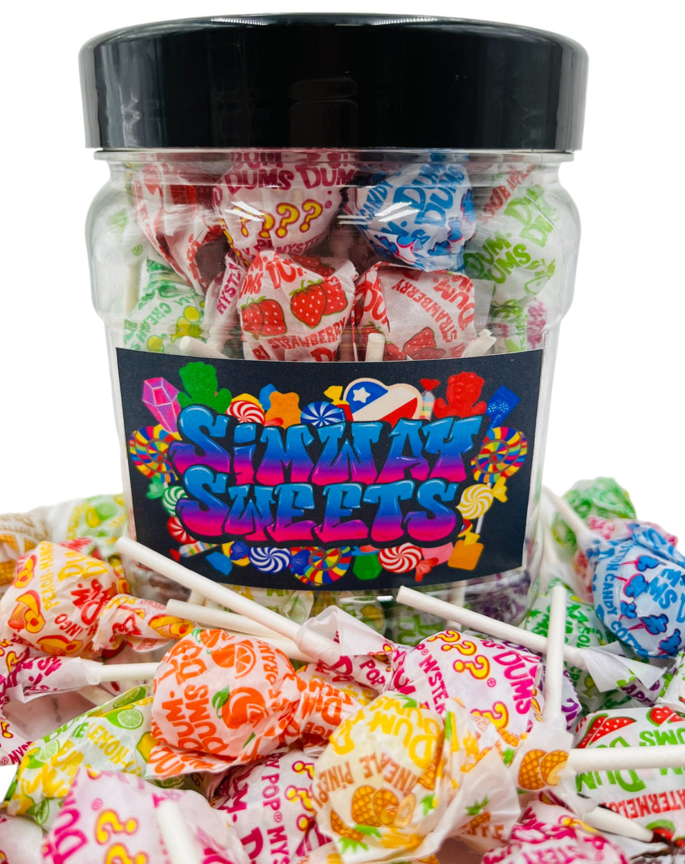 Dum Dum Lollipops 400g Jar x 6 – Simway Trade Wholesale