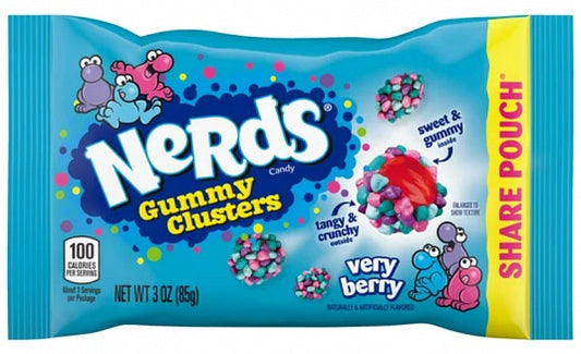 Nerds Gummy Clusters Very Berry 85g – Box of 12