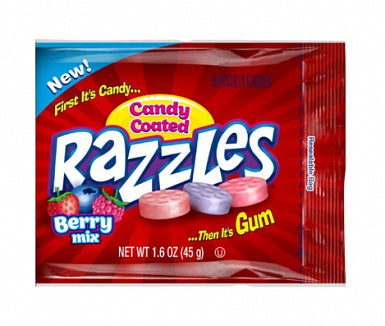 Razzles Candy Coated Berry Mix 45g (Box of 24)