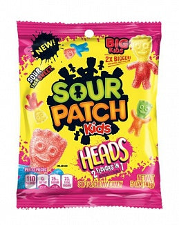Sour Patch Kids Heads - 142g (Box of 12)