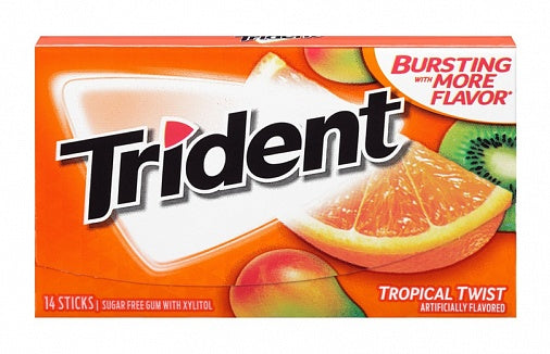 Trident Tropical Twist Gum (Box of 12)