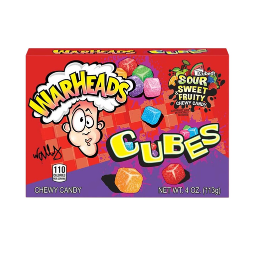 Warheads Chewy Cubes 113g - Box of 12