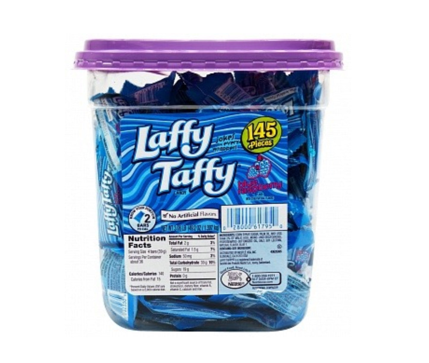 Laffy Taffy Blue Raspberry Mini’s 145 Pieces Tub
