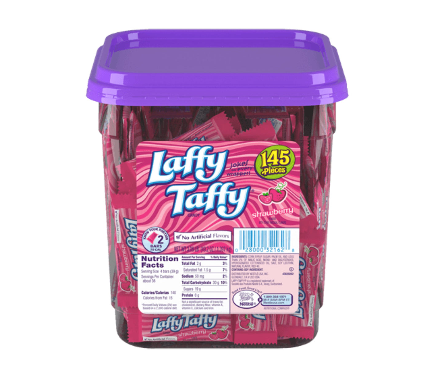 Laffy Taffy Strawberry Mini’s 145 Pieces Tub
