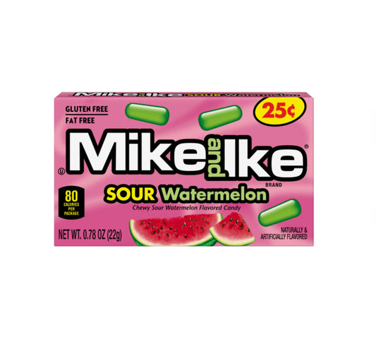 Mike & Ike Sour Watermelon - 0.78oz (22g) 24 Boxes