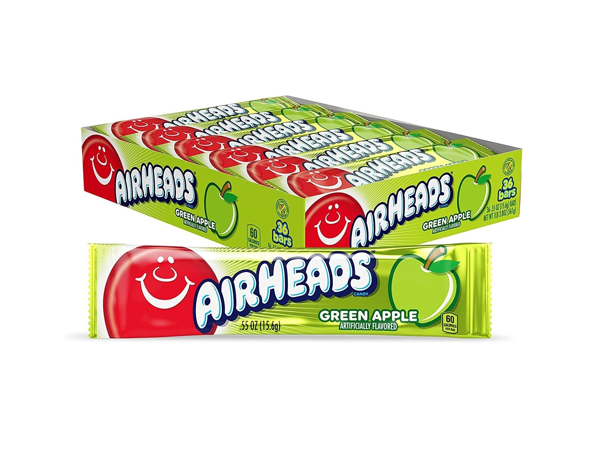 Airheads Green Apple (Box of 36) – Simway Trade Wholesale