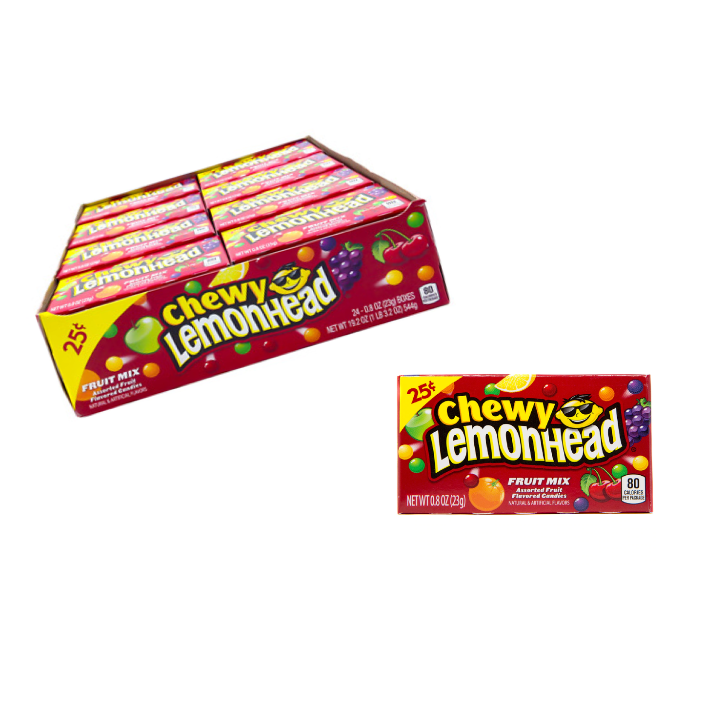 Lemonhead Fruit Mix 23g (24 Boxes)