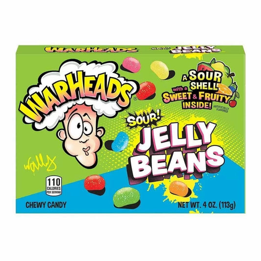 Warheads Sour Jelly Beans 4oz / 113g (12 Pieces)